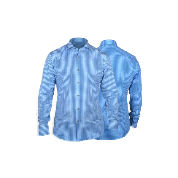 Luka White Blue Check