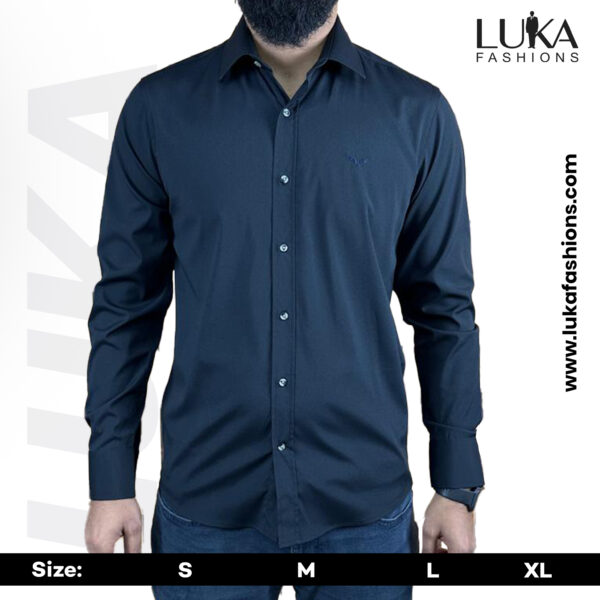 Luka Long Sleeve Black Shirt - Image 2